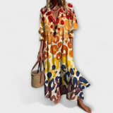 Lila - Lichotivé maxikabát s pokrytím brucha