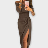 Lena - Elegantné Off-Shoulder Šaty