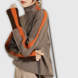 Marija | Sveter s kontrastnými pruhmi