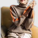 Marija | Sveter s kontrastnými pruhmi