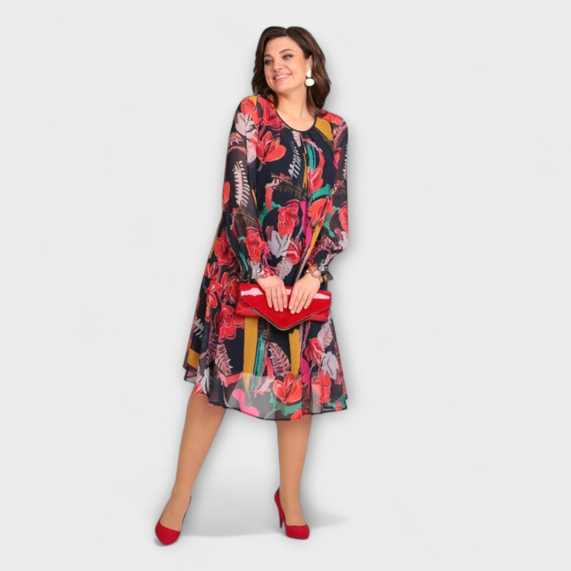 Caroline - Elegantné Plus-Size šaty pre maximálny komfort