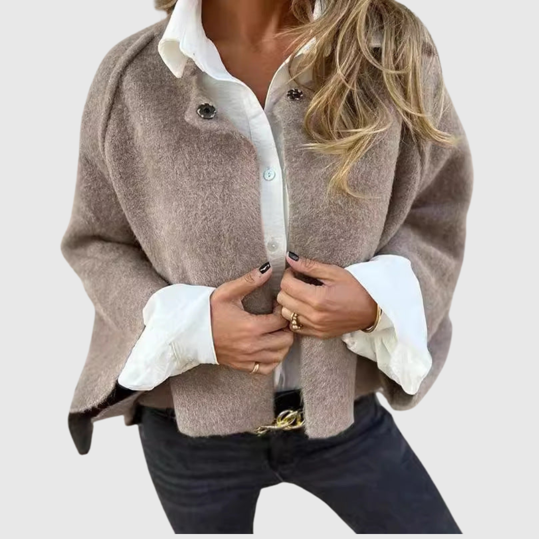 Elise™ | Krátky kabát s elegantnými rozšírenými rukávmi