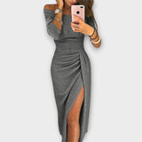 Lena - Elegantné Off-Shoulder Šaty