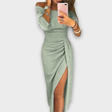 Lena - Elegantné Off-Shoulder Šaty