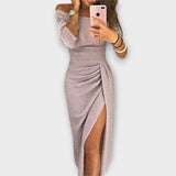 Lena - Elegantné Off-Shoulder Šaty