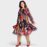 Caroline - Elegantné Plus-Size šaty pre maximálny komfort
