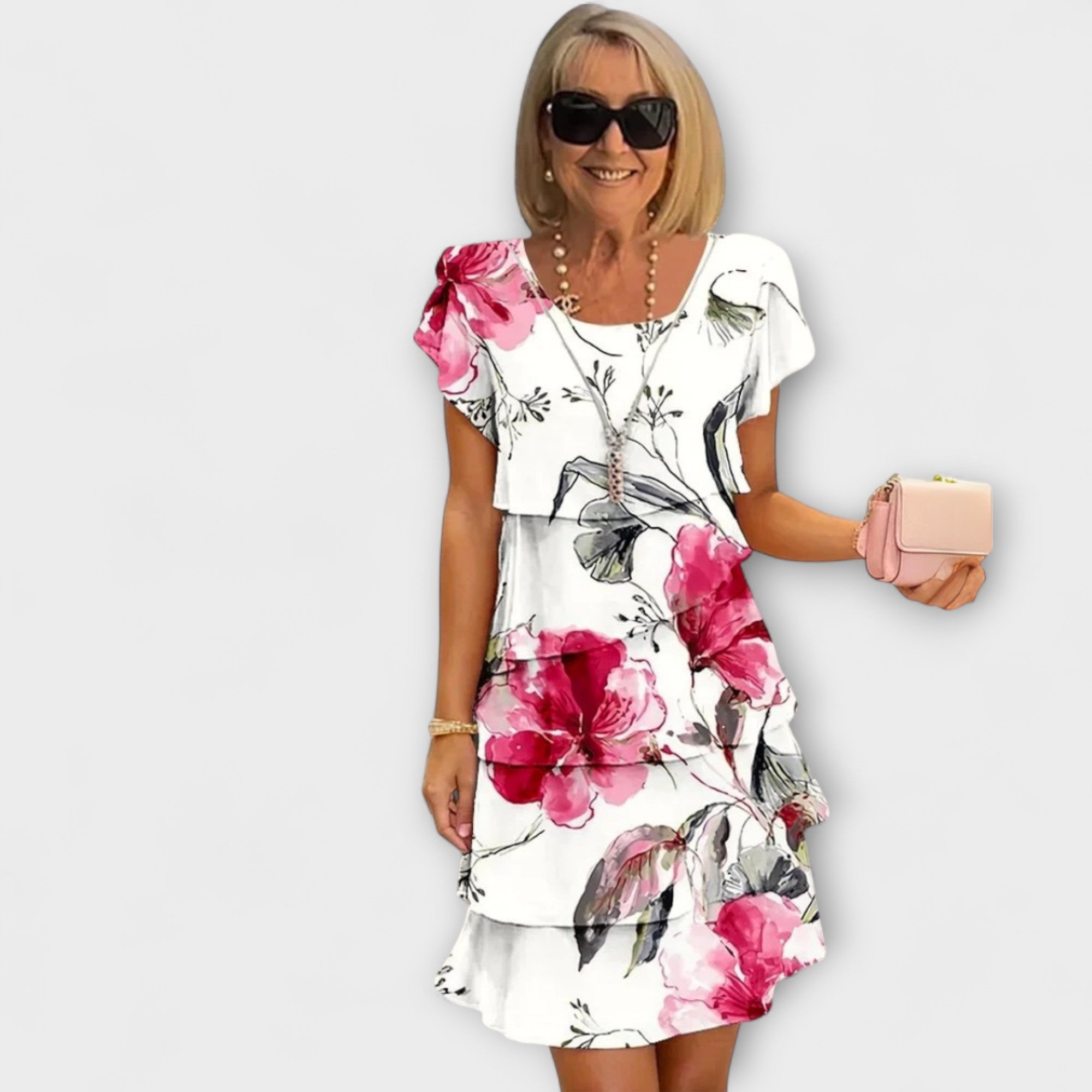 Lillian - Kvetinové elegantné šaty