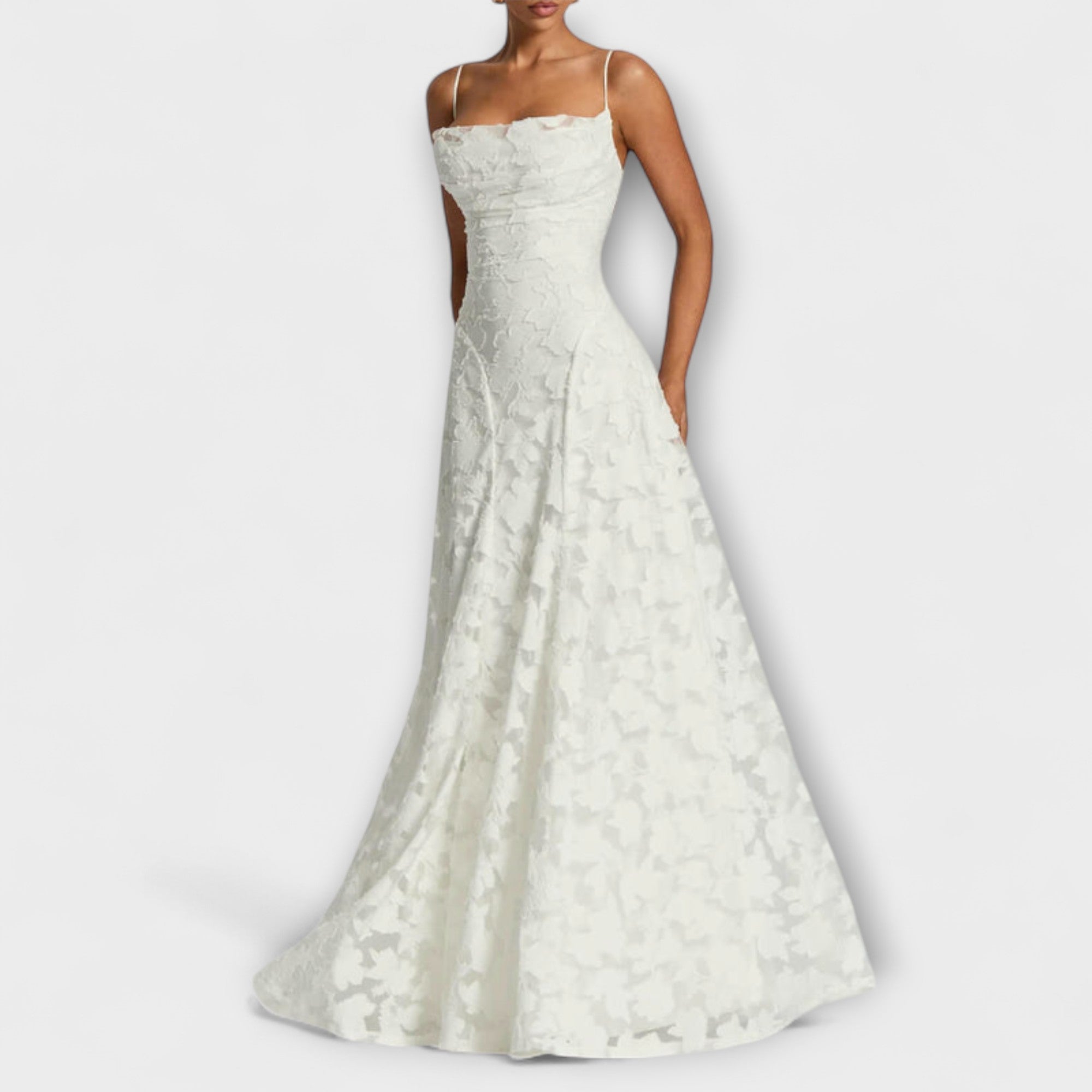 Emberly - Elegantné Jacquard-Maxikleid