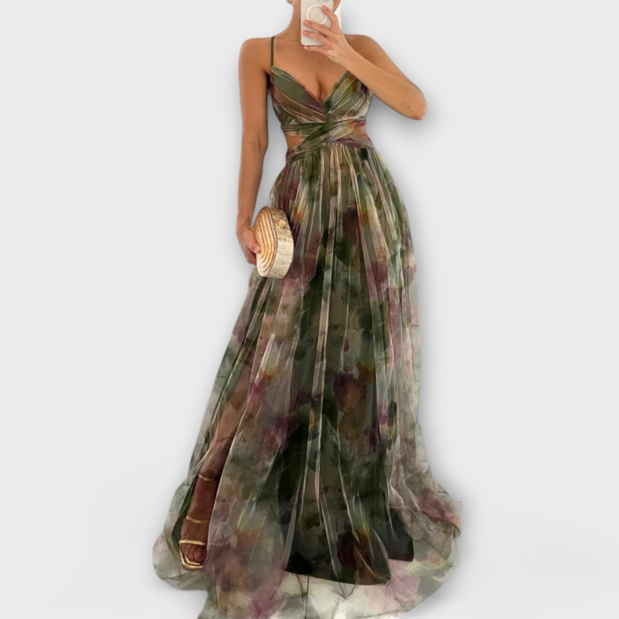 Maxi šaty Annai Mesh – elegantné a priliehavé