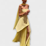 Goldie - Maxi šaty z chiffon