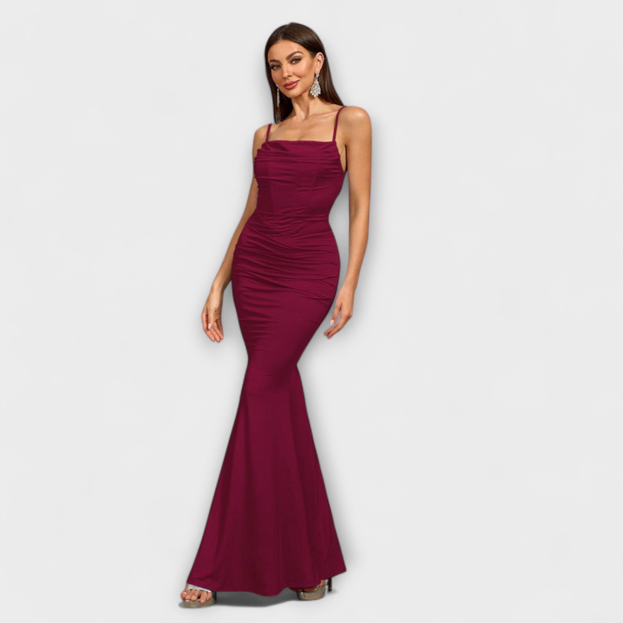 Callie - Elegantné Rúškové Šaty