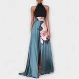 Natalie - Kvetinové A-Linie Maxikleid