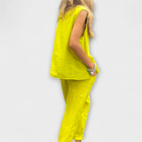 Jennifer - Uvoľnený outfit z bavlny a ľanu