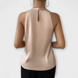 Skye - Šik saténová blúzka s off-shoulder dizajnom