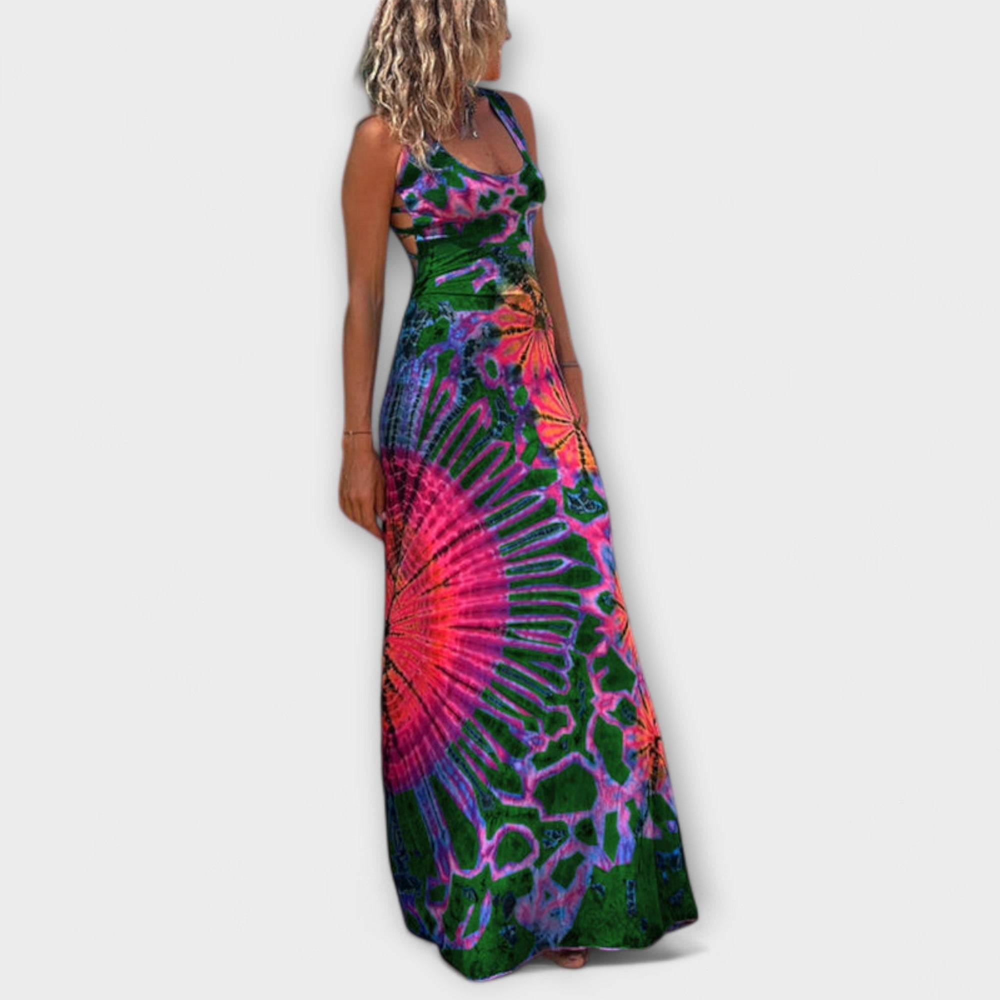 Ronja - La Bamba Tie-Dye Print Maxikrása