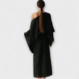 Dana - Kimono šaty z ľanu a bavlny