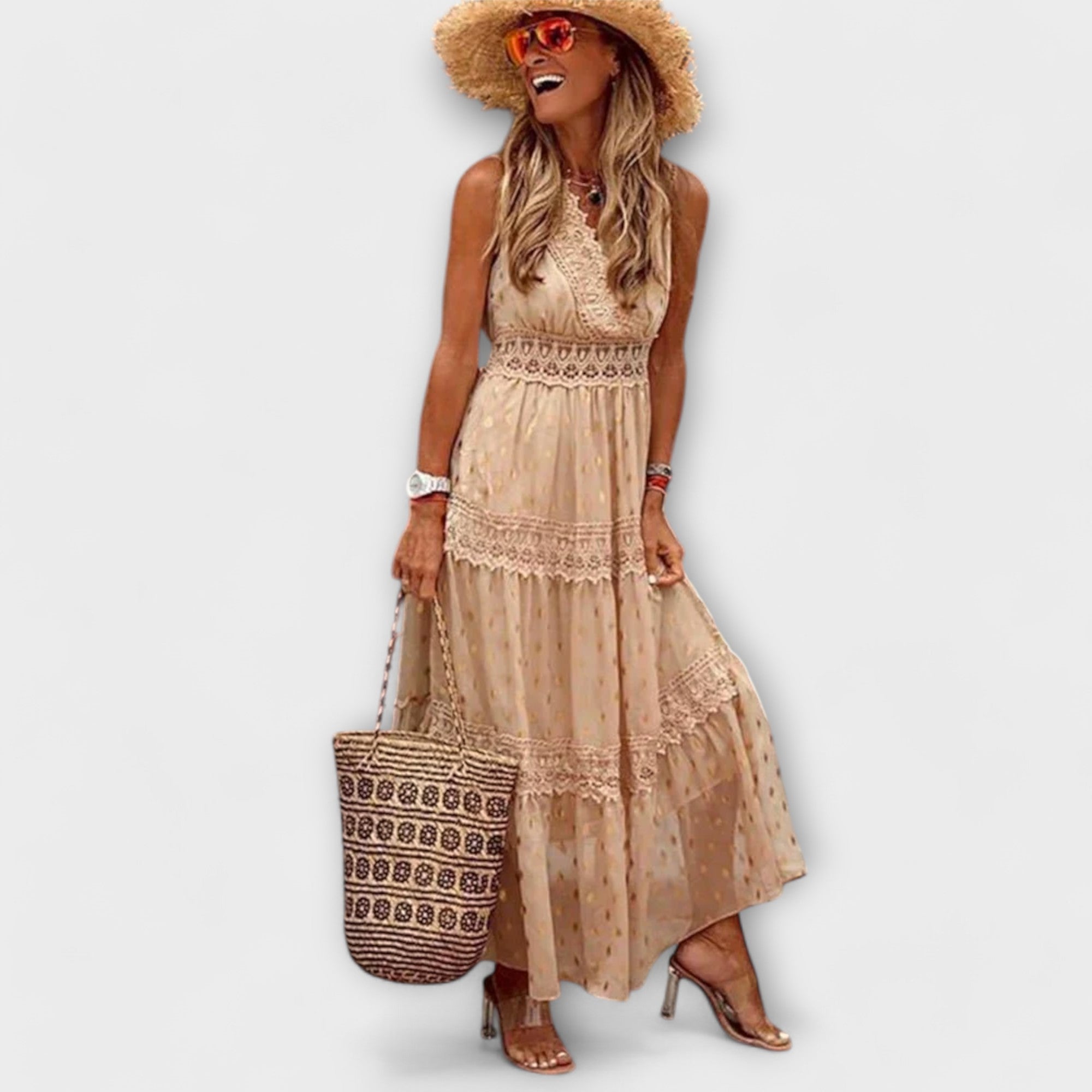 Lola - Maxikabát s Boho čipkou