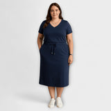 Danielle - Elegantný top s V-výstrihom a sukňou