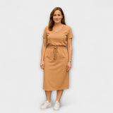 Danielle - Elegantný top s V-výstrihom a sukňou
