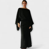 Dana - Kimono šaty z ľanu a bavlny